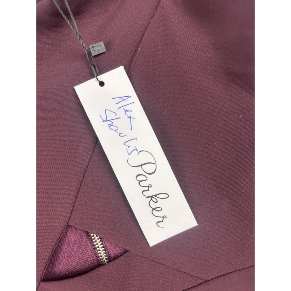 Parker Rory Dress Womens Small Purple Off Shoulder Bodycon Party Wedding NWT - Picture 2 of 11